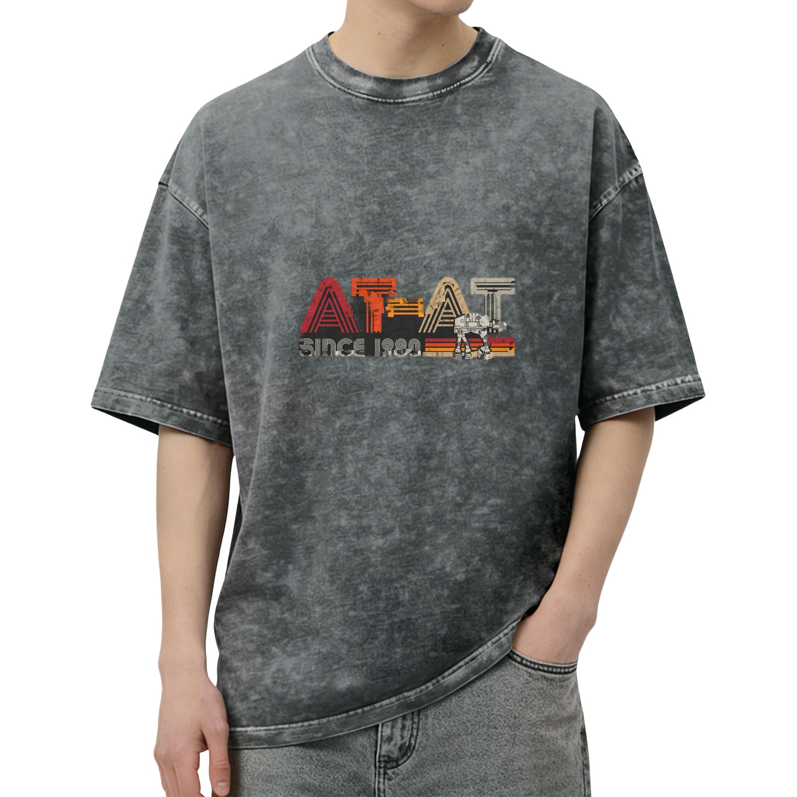Star Wars AT-AT Since 1980 Vintage Wash Graphic T-Shirt