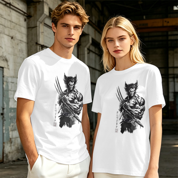 Olive T-Shirt With Wolverine Claw Print