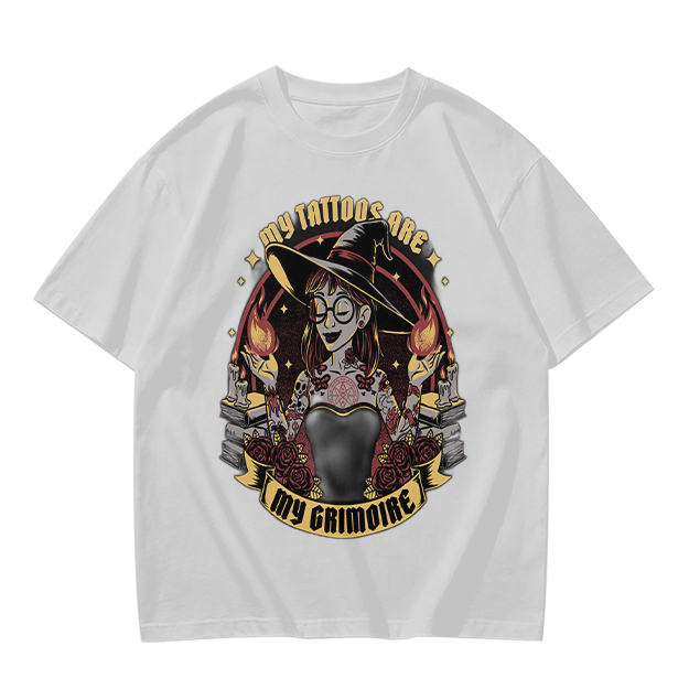 My Tattoos Are My Grimoire Witch Graphic T-Shirt