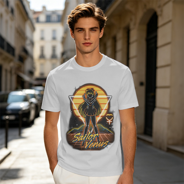 Sailor Venus Retro Synthwave Graphic T-Shirt