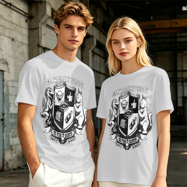 Crawler University Crest Graphic Olive T-Shirt