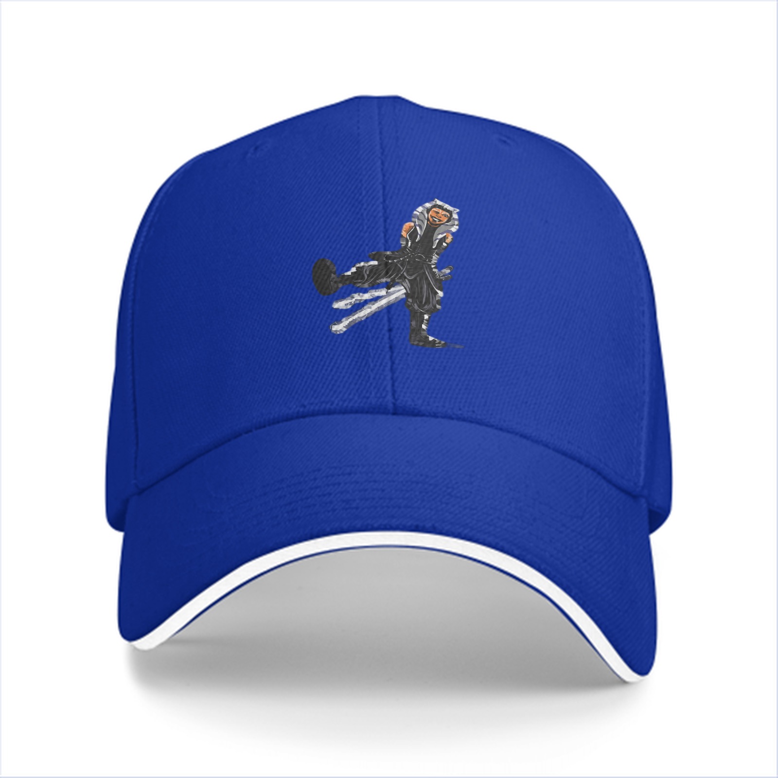 Black Baseball Cap With Star Wars Ahsoka Tano Graphic