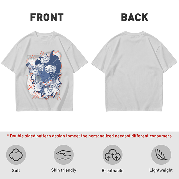 Olive T-Shirt with Playful Comic Style Character Print