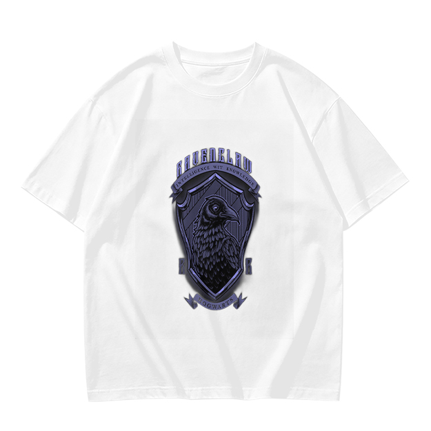 Olive Ravenclaw Crest Graphic T-Shirt