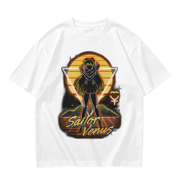 Sailor Venus Retro Synthwave Graphic T-Shirt
