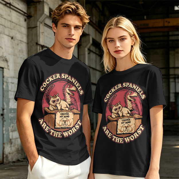 Cocker Spaniels Are The Worst Funny Graphic T-Shirt