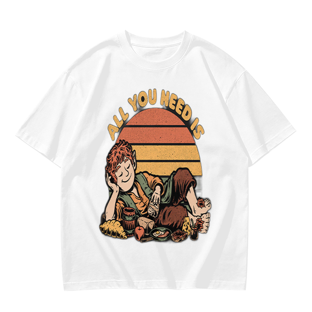 All You Need Is Hobbit Relaxing Sunset Graphic T-Shirt