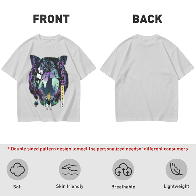 Cheshire Cat Wonderland Forest Graphic Tee
