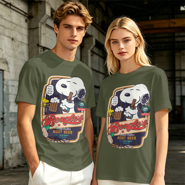 Snoopy Beagle's Root Beer Graphic T-Shirt