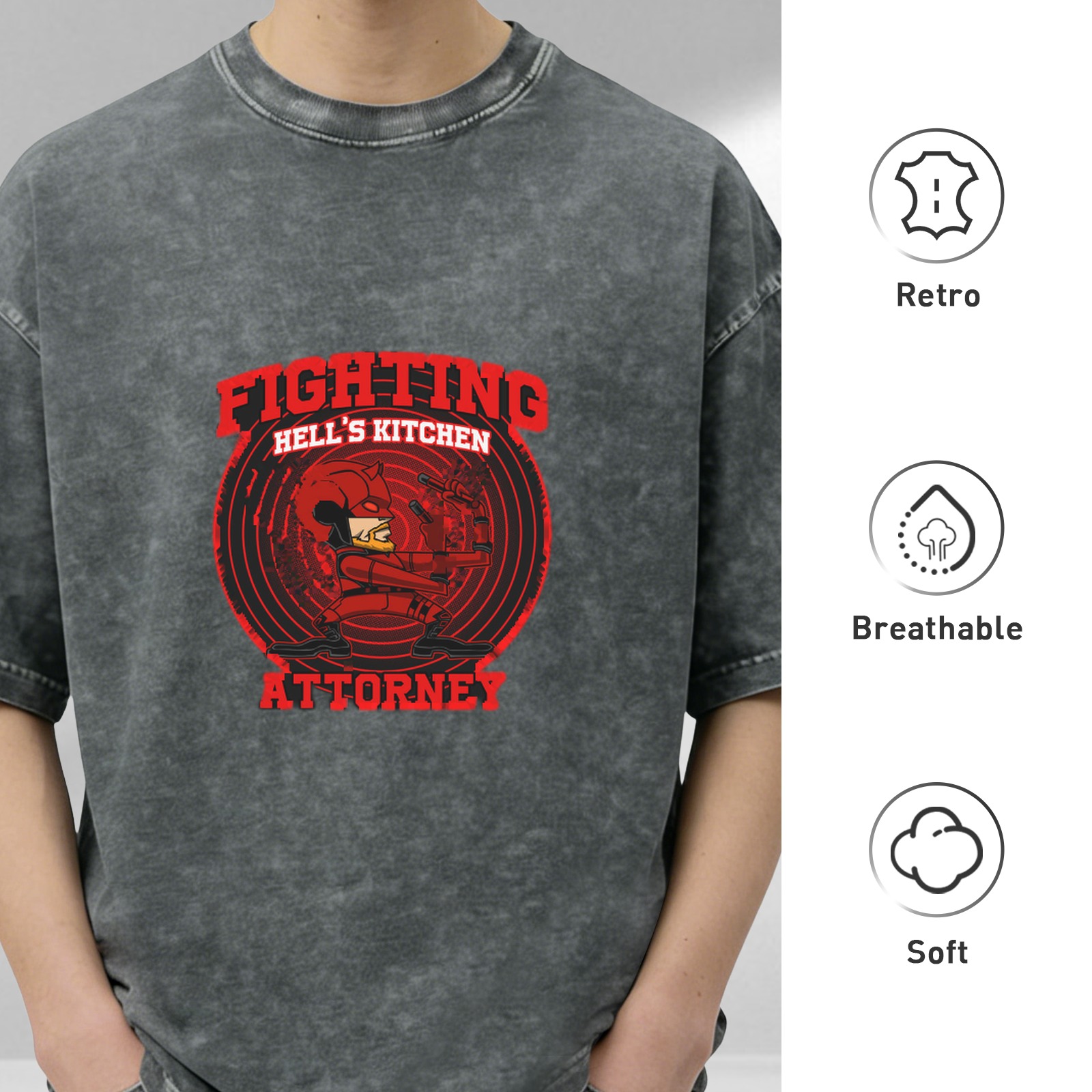 Fighting Hell's Kitchen Attorney Graphic Vintage T-Shirt
