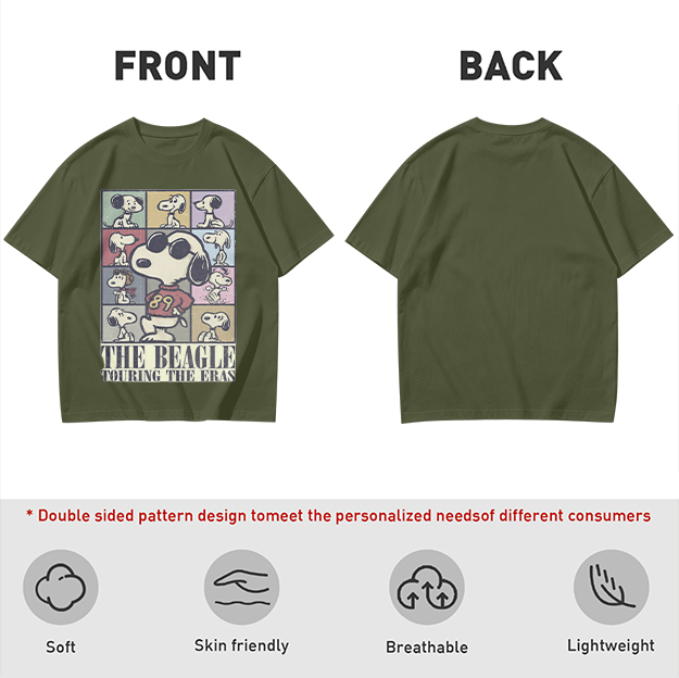 Snoopy The Beagle Touring The Eras Graphic T-Shirt
