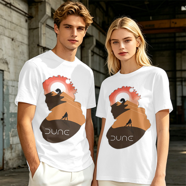 Dune Desert Planet Graphic T-Shirt for Sci-Fi Fans