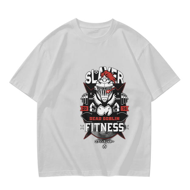 Goblin Slayer Fitness Themed Olive Graphic T-Shirt