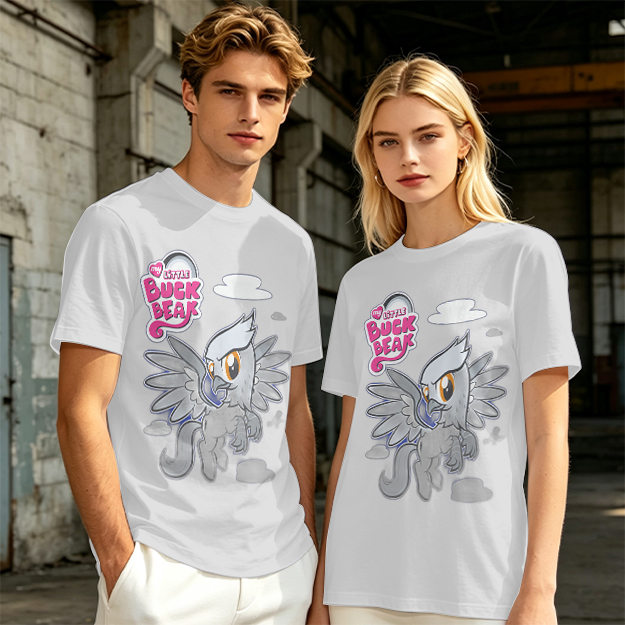 Olive T-Shirt Featuring Buck Beak Griffin Character Art