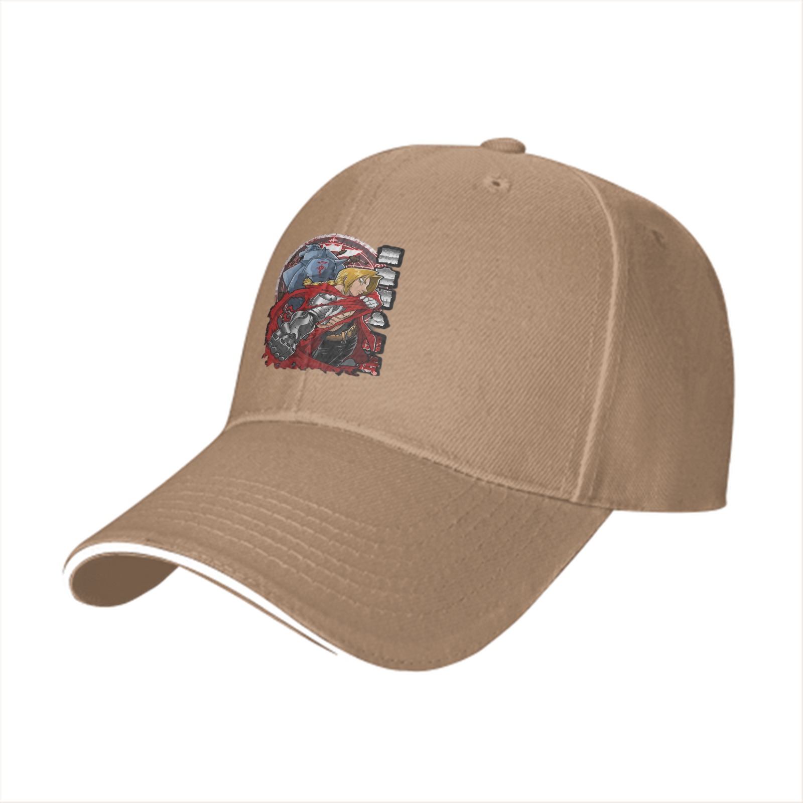 Fullmetal Alchemist Brothers Graphic Black Baseball Cap