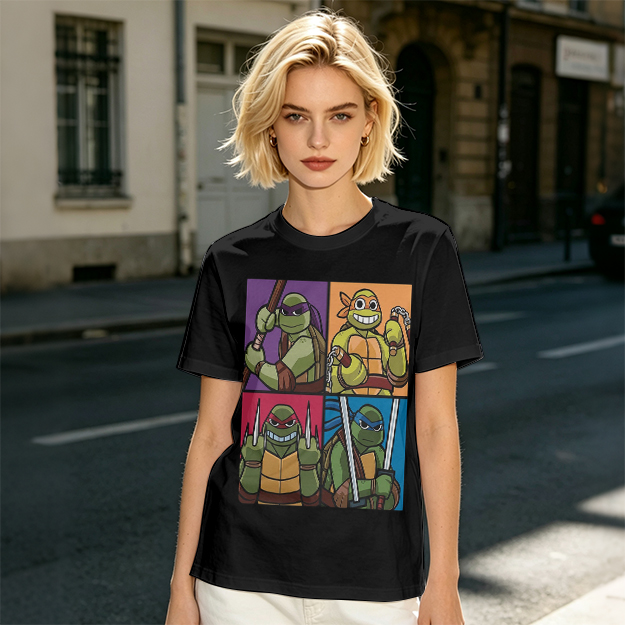 Teenage Mutant Ninja Turtles Group Graphic T-Shirt