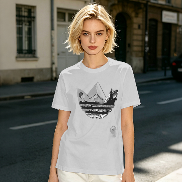 Olive T-Shirt With Abstract Graphic Print Design