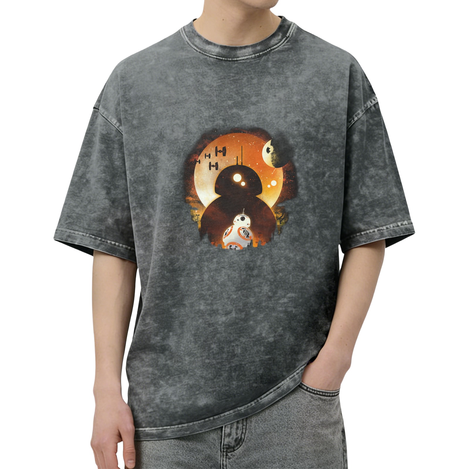 Star Wars BB-8 Droid Silhouette Graphic T-Shirt