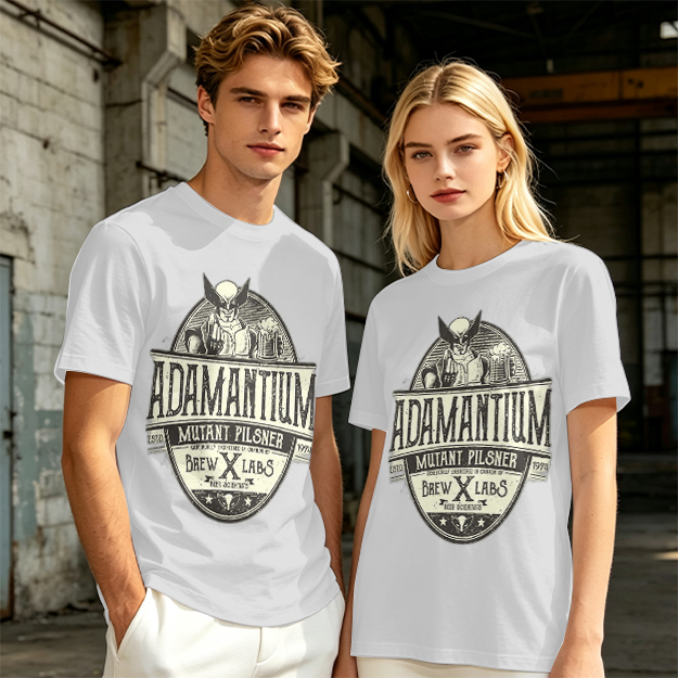 Adamantium Mutant Pilsner Wolverine Graphic T-Shirt