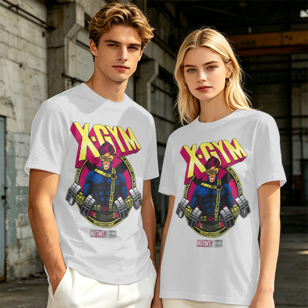 X-GYM Cyclops Superhero Graphic T-Shirt for Fitness Fans