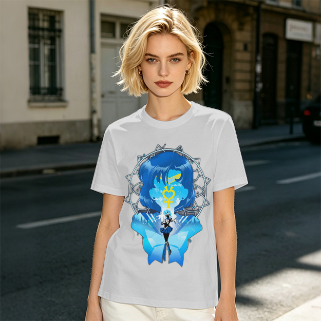 Sailor Mercury Graphic Print Olive T-Shirt