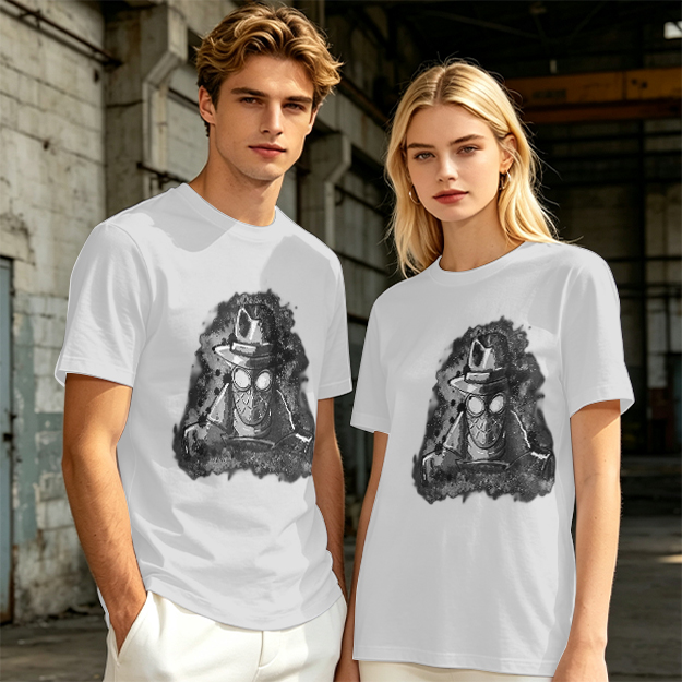 Olive T-Shirt Featuring Noir Spider-Man Ink Artwork