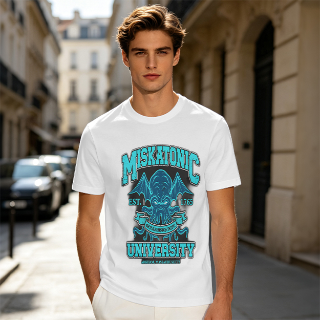 Miskatonic University Cthulhu Graphic Olive T-Shirt