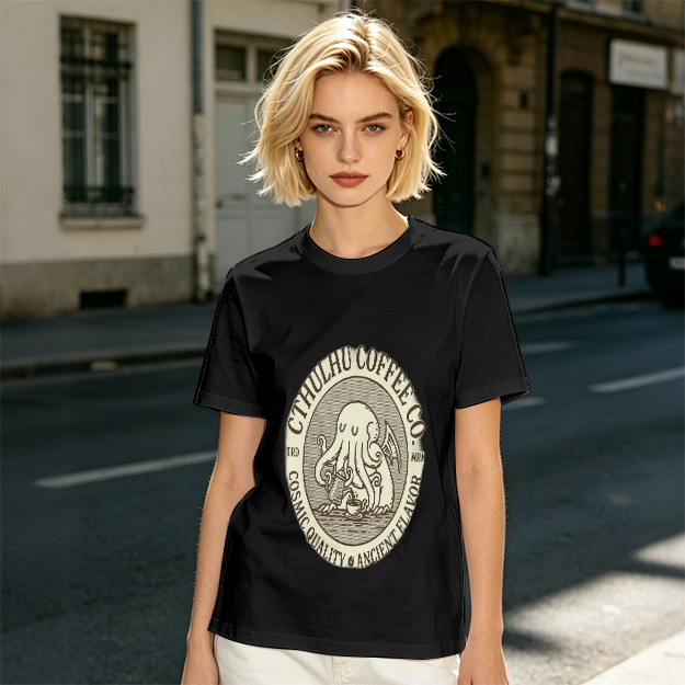 Cthulhu Coffee Co. Cosmic Flavor Graphic T-Shirt