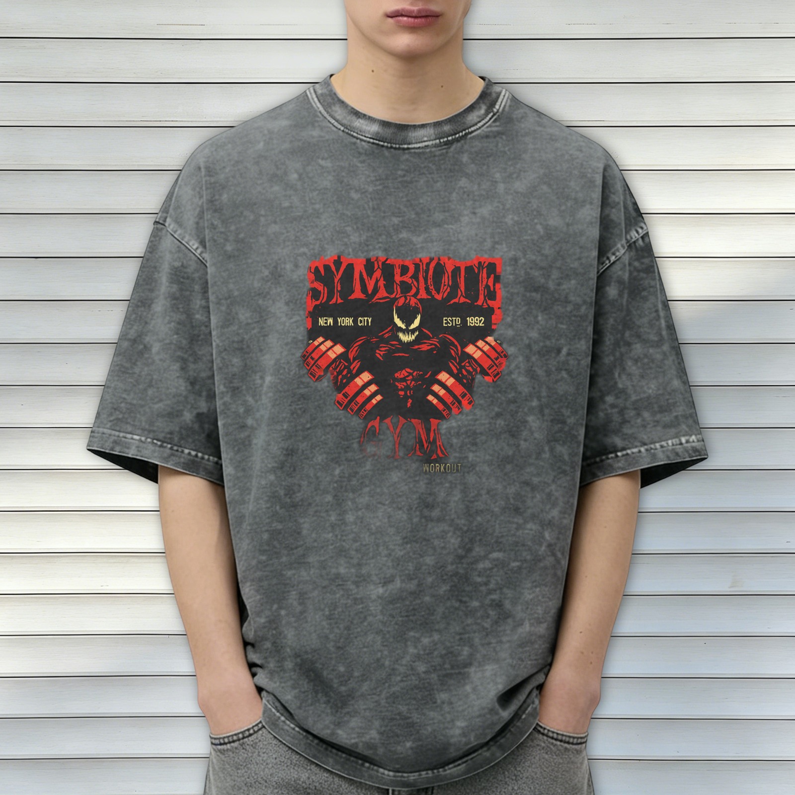 Symbiote Gym New York City Est 1992 Workout Graphic T-Shirt