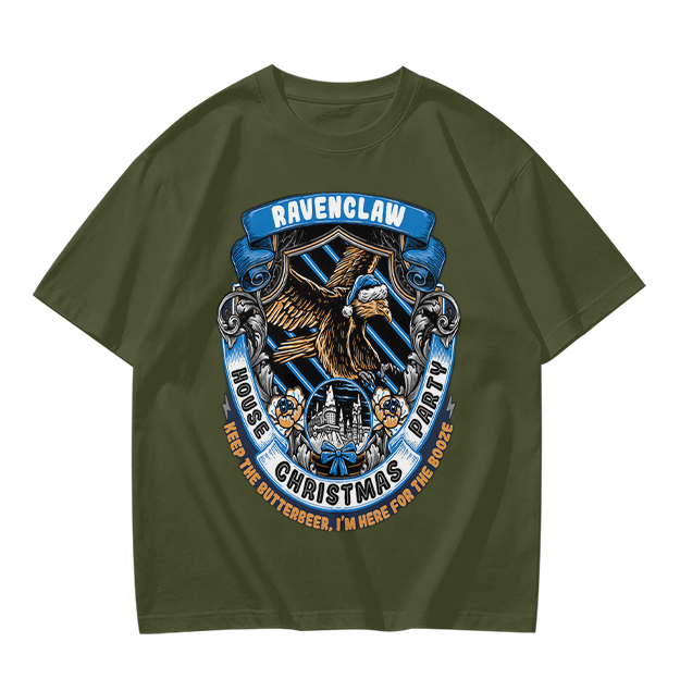 Ravenclaw House Christmas Party T-Shirt with Butterbeer Theme