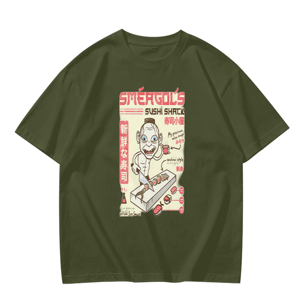 Smeagol's Sushi Shack Themed Graphic T-Shirt