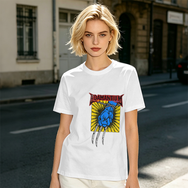 Olive T-Shirt with Adamantium Wolverine Claw Graphic