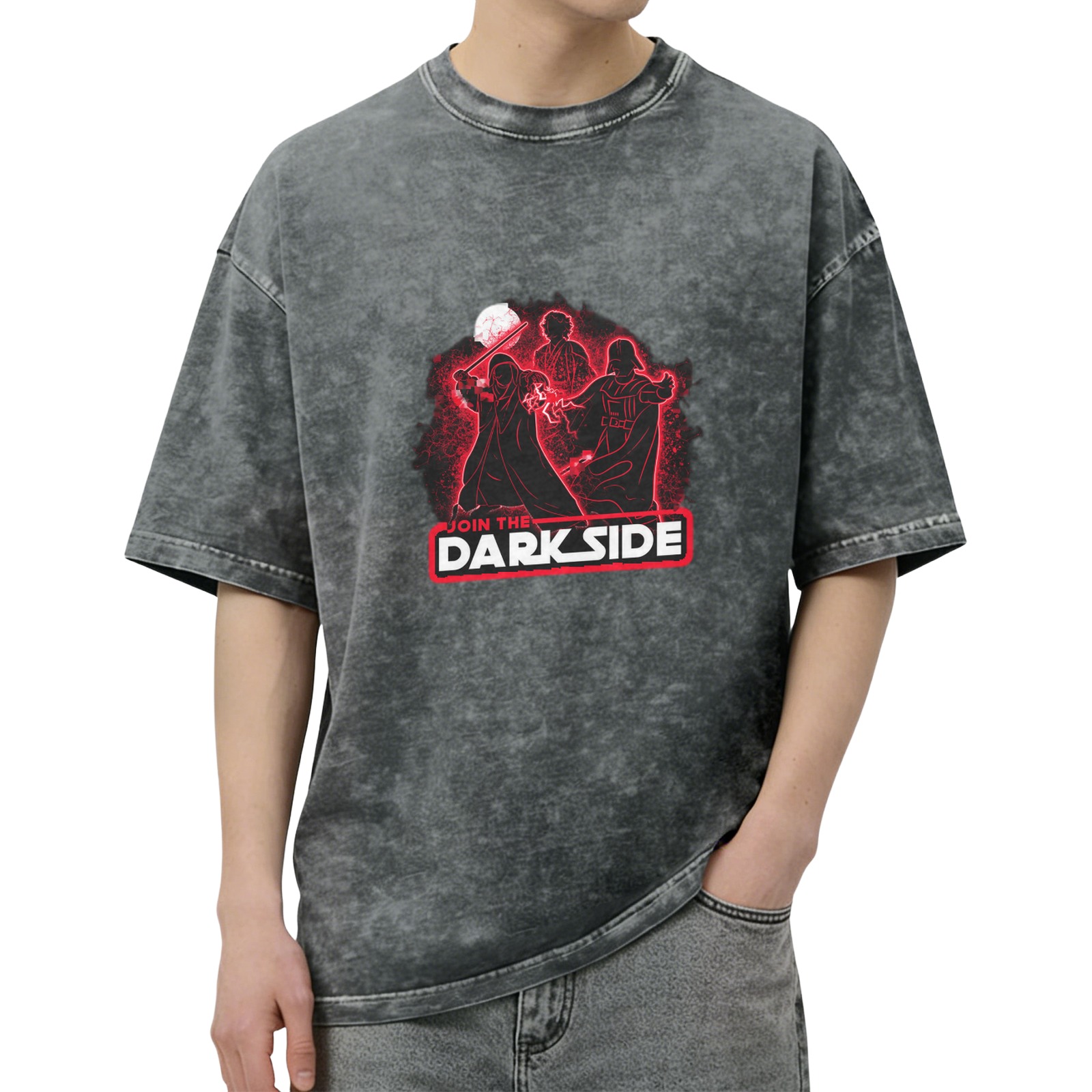Join The Dark Side Star Wars Inspired Graphic T-Shirt