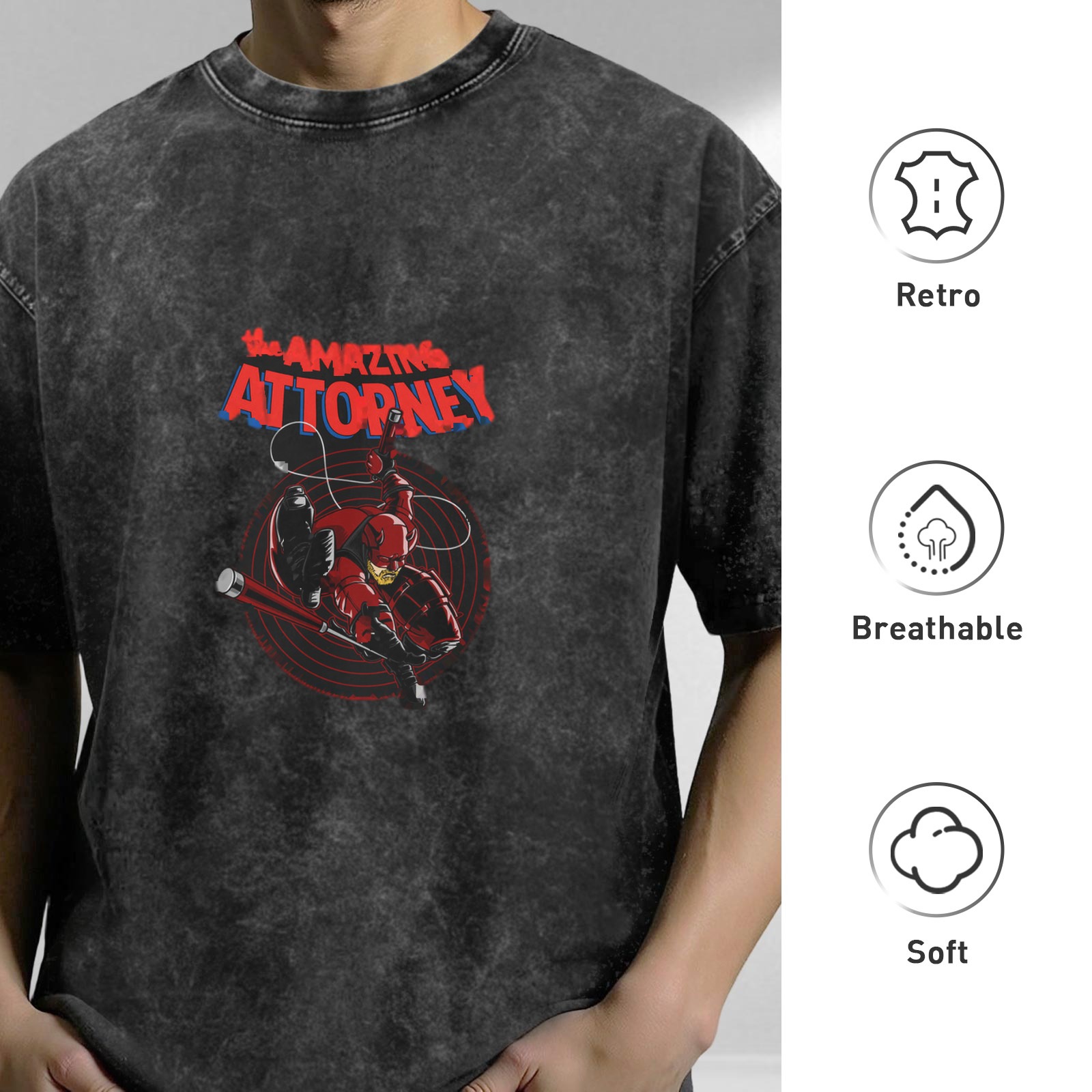 The Amazing Attorney Daredevil Graphic Vintage T-Shirt