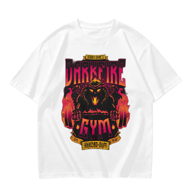 Darkfire Gym Graphic Print Olive T-Shirt