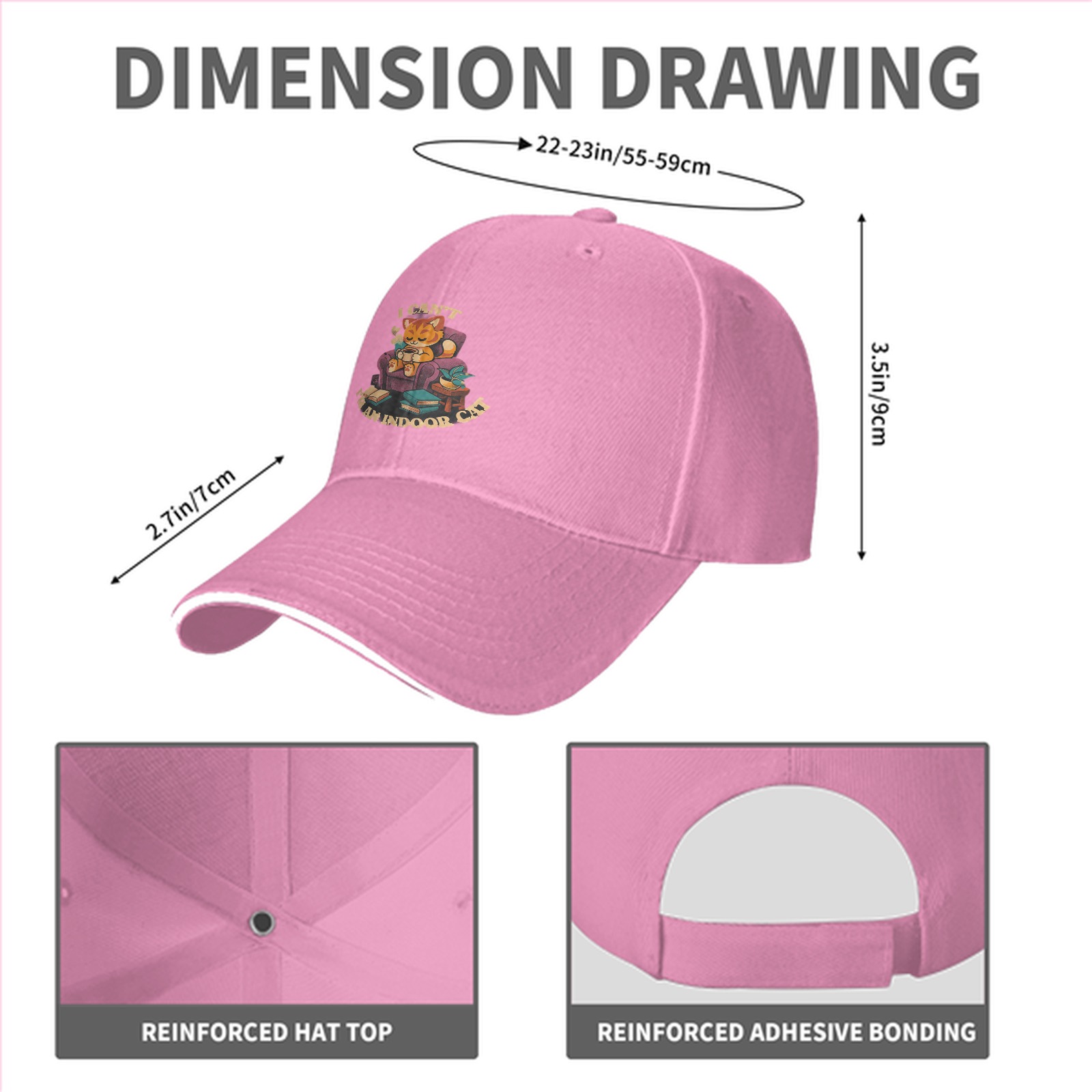 I Can't I'm An Indoor Cat Baseball Cap