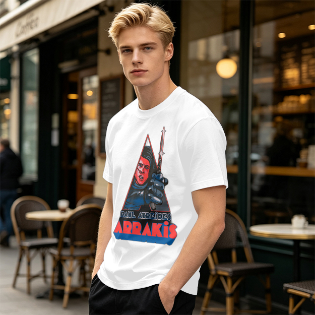 Paul Atreides Arrakis Dune Themed Graphic T-Shirt