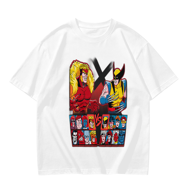 X-Men Wolverine vs Sabretooth Graphic T-Shirt