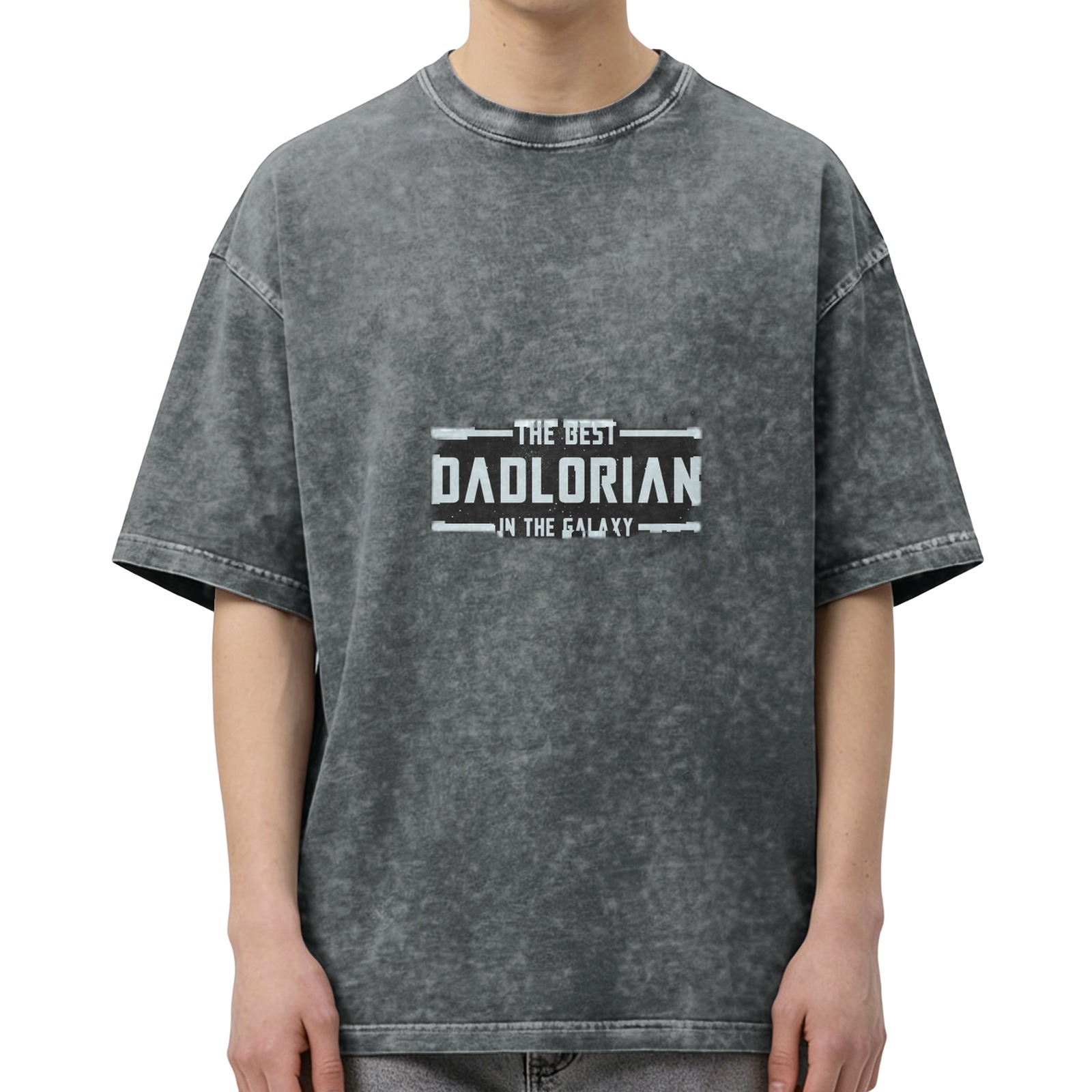 Best Dadlorian In The Galaxy Dark Wash Graphic T-Shirt