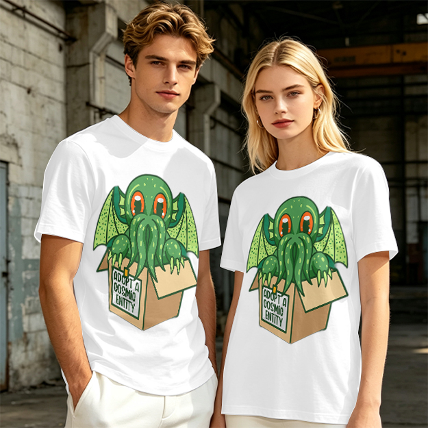Adopt A Cosmic Entity Cute Cthulhu Graphic T-Shirt