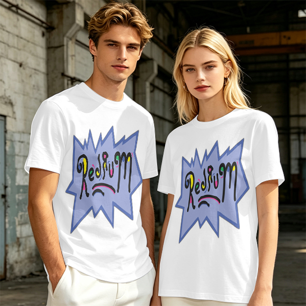 Olive Green T-Shirt With Playful Redrum Graphic Print