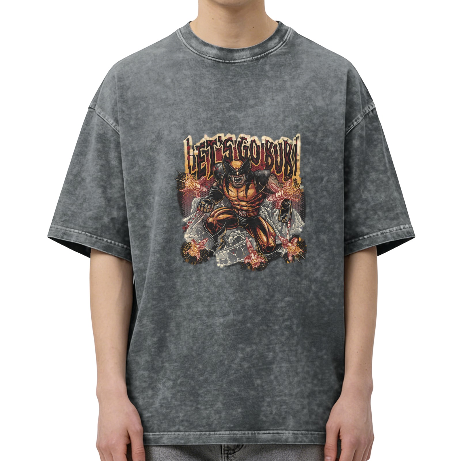 Wolverine Let's Go Bub Vintage Wash Graphic T-Shirt