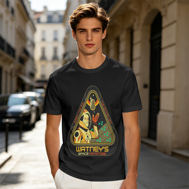 Watney's Space Potatoes Astronaut Graphic T-Shirt