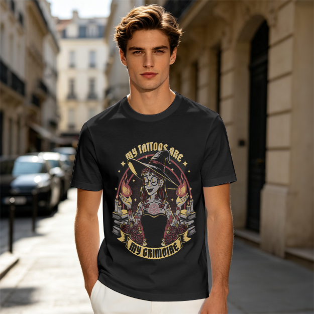 My Tattoos Are My Grimoire Witch Graphic T-Shirt