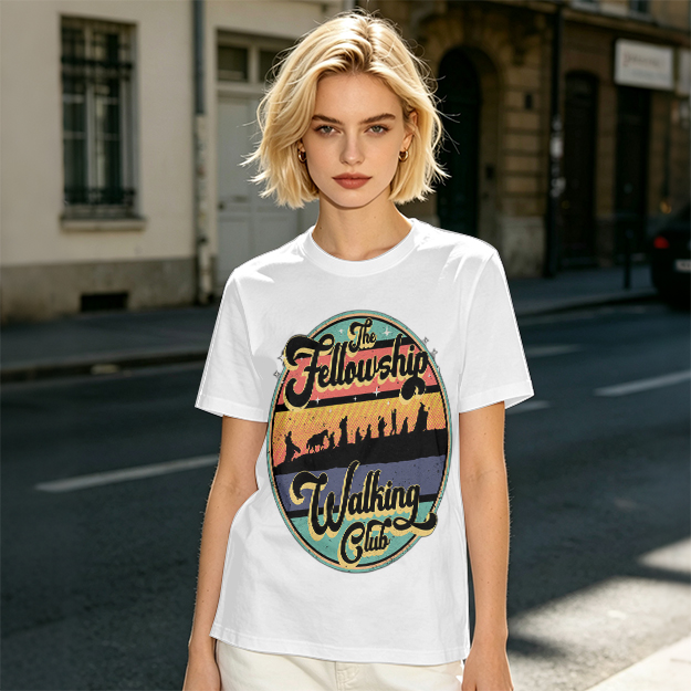 The Fellowship Walking Club Retro Graphic T-Shirt