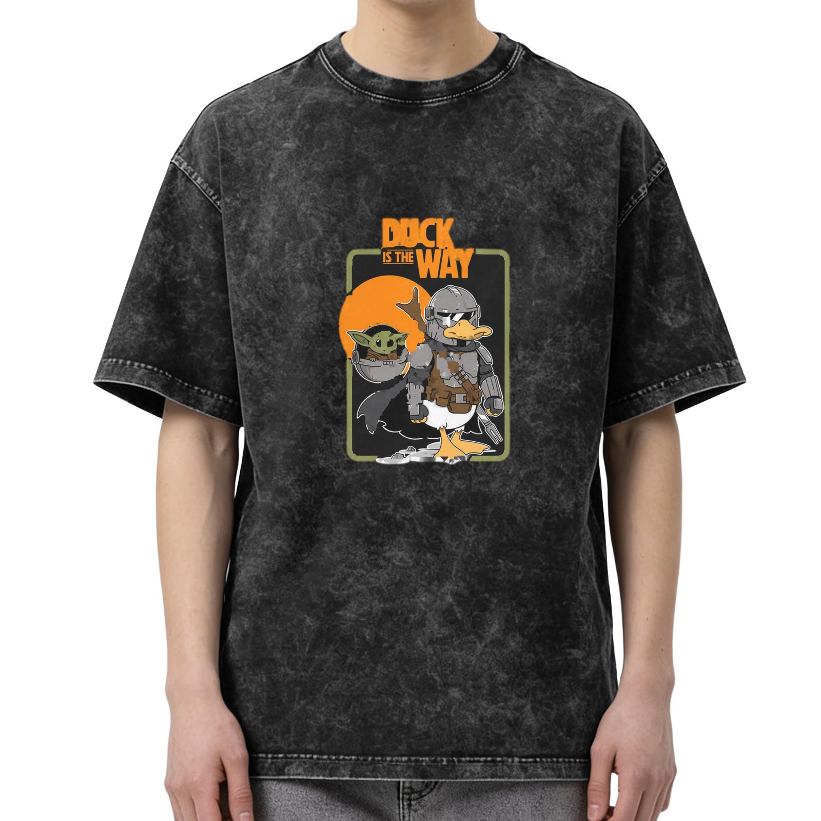 Duck Is The Way Mandalorian Parody Graphic T-Shirt