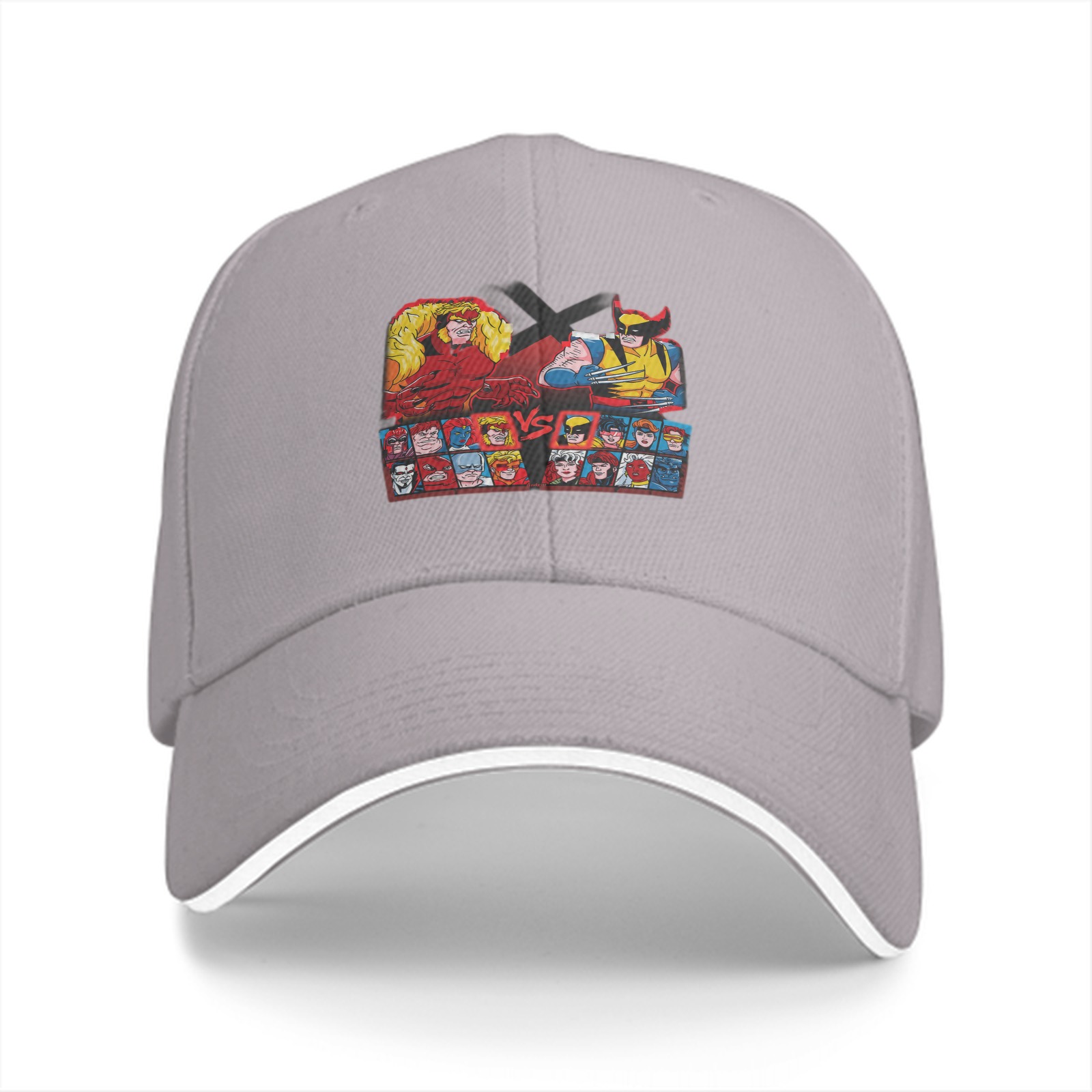 Black baseball cap with X-Men Wolverine vs Sabretooth graphic