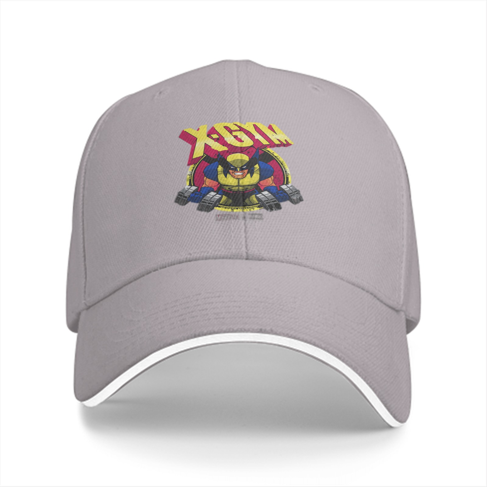 Black baseball cap with X-GYM Wolverine graphic print