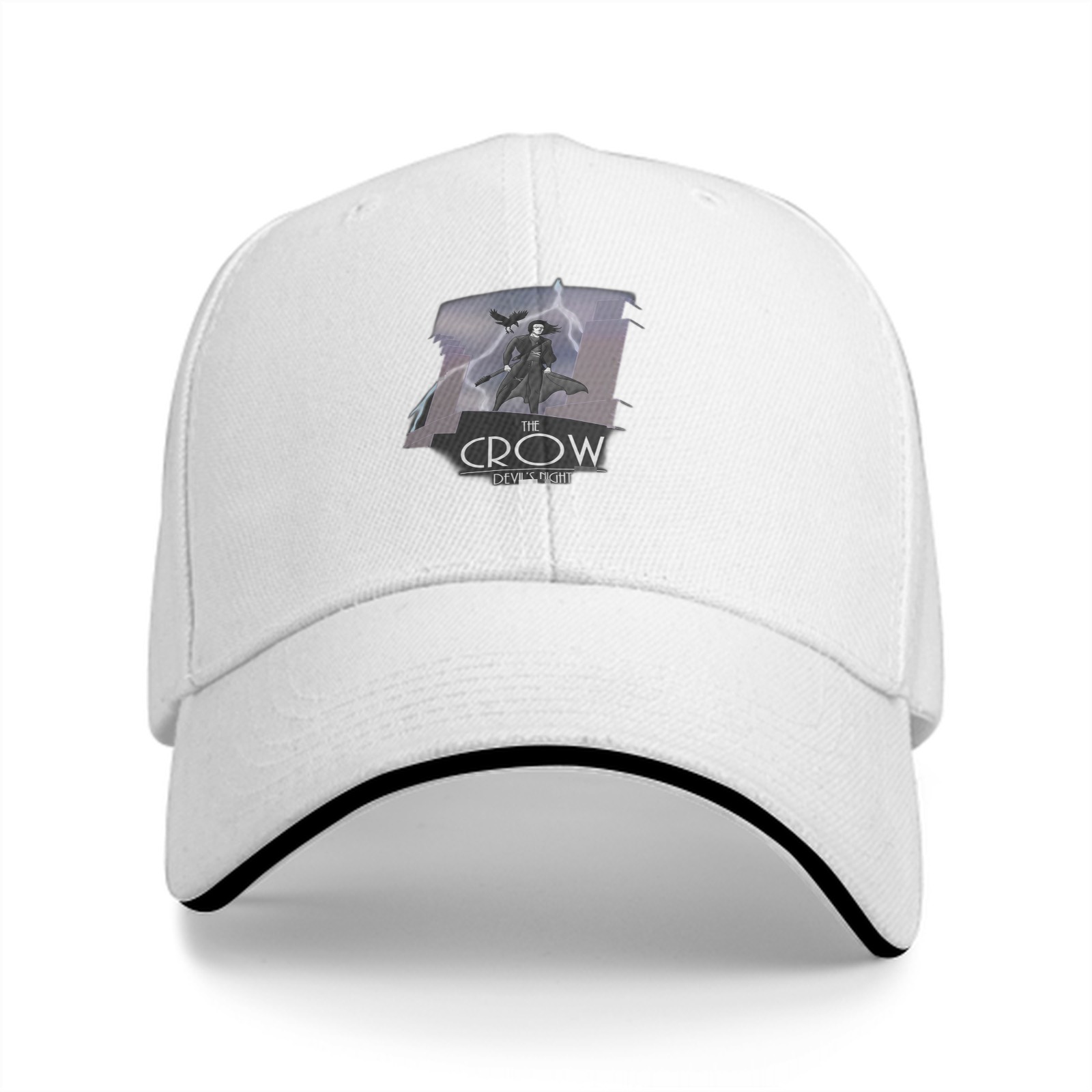 The Crow Devil's Night Graphic Black Baseball Cap