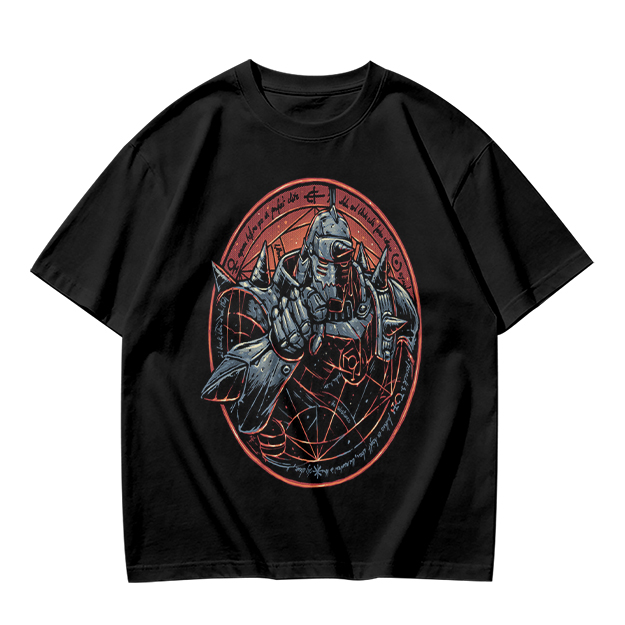 Olive T-Shirt Featuring Alphonse Elric Fullmetal Alchemist Artwork